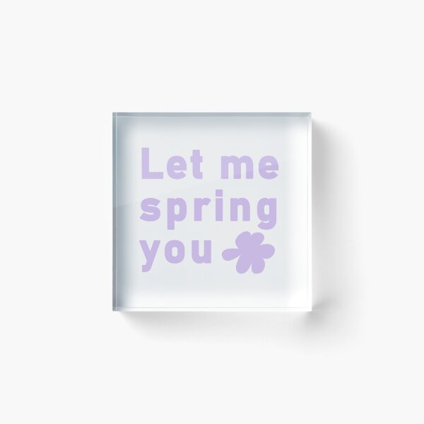 Item preview, Minimalist Let Me Spring You Floral Typography designed and sold by LekkieStudioArt.