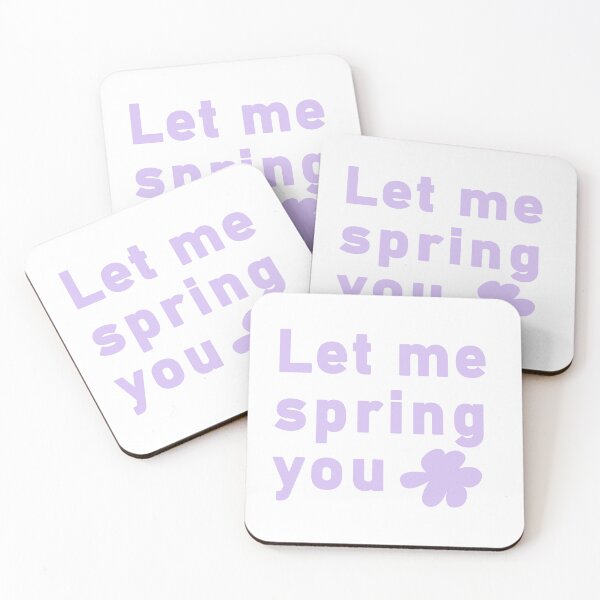 Item preview, Minimalist Let Me Spring You Floral Typography designed and sold by LekkieStudioArt.