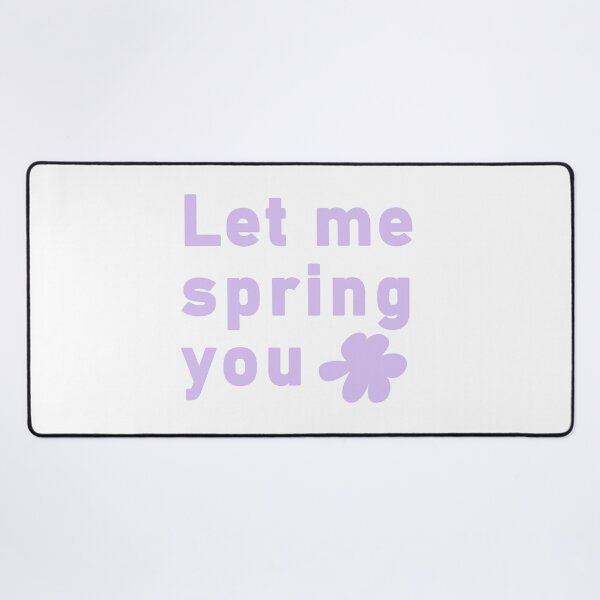 Item preview, Minimalist Let Me Spring You Floral Typography designed and sold by LekkieStudioArt.
