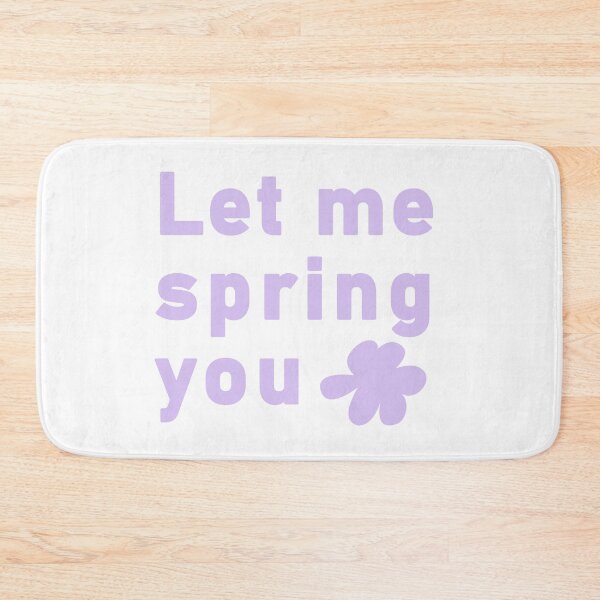Item preview, Minimalist Let Me Spring You Floral Typography designed and sold by LekkieStudioArt.