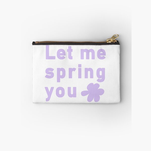 Item preview, Minimalist Let Me Spring You Floral Typography designed and sold by LekkieStudioArt.