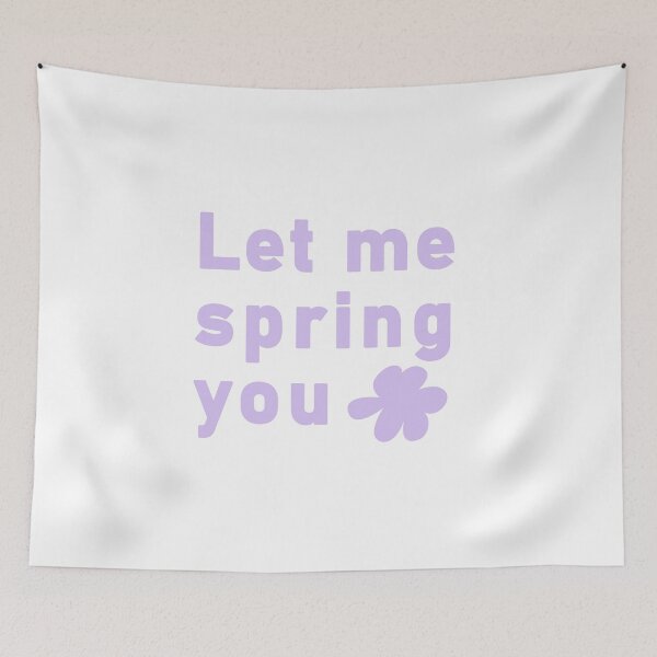 Item preview, Minimalist Let Me Spring You Floral Typography designed and sold by LekkieStudioArt.