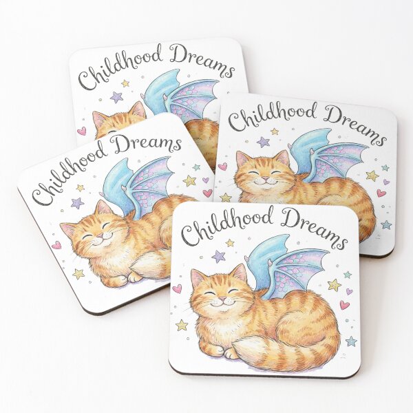 Item preview, Childhood Dreams Cute Orange Dragon Cat - Whimsical Dragon Tales Aesthetic designed and sold by Rahaf-shop9.