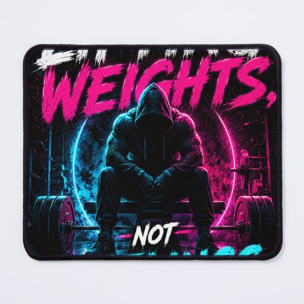 Item preview, Lifting Weights Not Feelings Neon Gym Motivation Design designed and sold by Pecata.