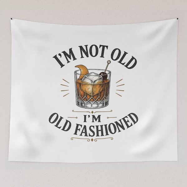 Item preview, I’m Not Old I’m Old Fashioned Vintage Humor Funny Birthday Saying designed and sold by NovaNookStudio.