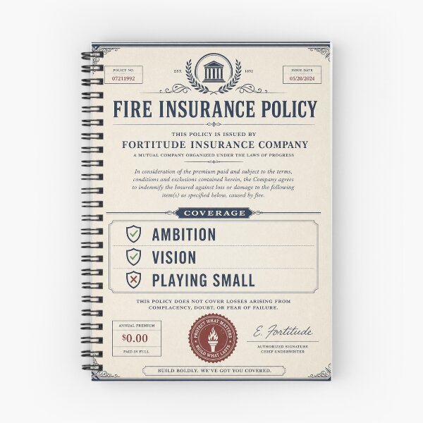Item preview, Ambition Fire Insurance Policy  designed and sold by BlazEnBravado.
