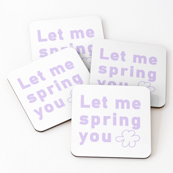 Item preview, Let Me Spring You Outline Floral Typography designed and sold by LekkieStudioArt.
