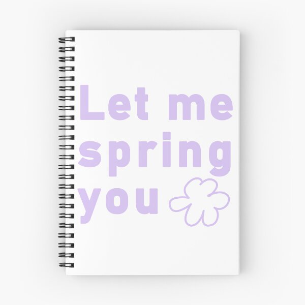 Item preview, Let Me Spring You Outline Floral Typography designed and sold by LekkieStudioArt.