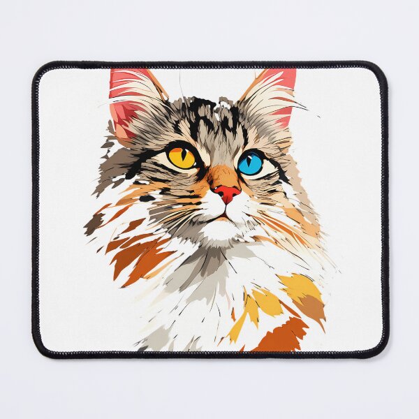 Item preview, Long Haired Heterochromatic kitty cat designed and sold by mando24895.