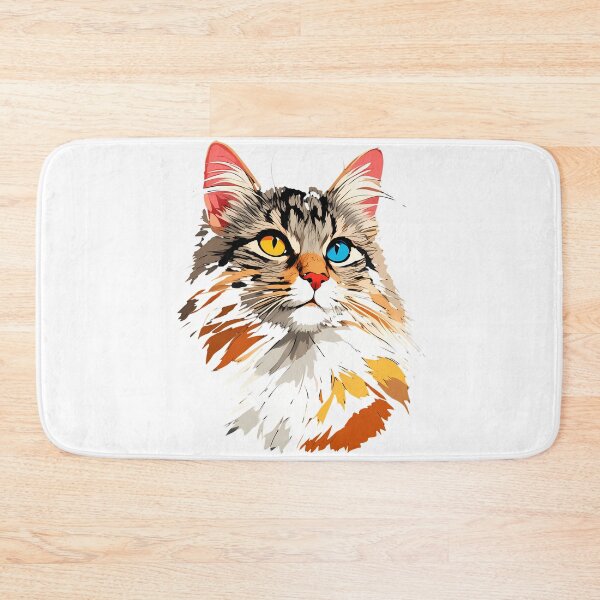 Item preview, Long Haired Heterochromatic kitty cat  designed and sold by mando24895.