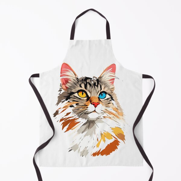 Item preview, Long Haired Heterochromatic kitty cat designed and sold by mando24895.