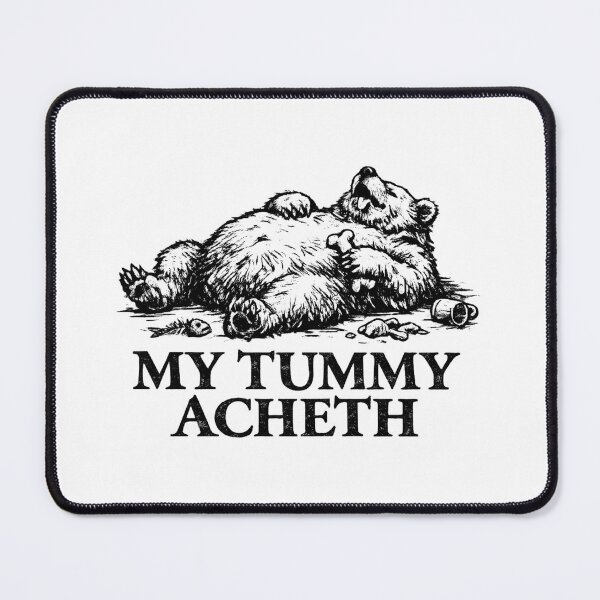 Item preview, My Tummy Acheth Fat Bear Vintage Meme  designed and sold by AMICO77.