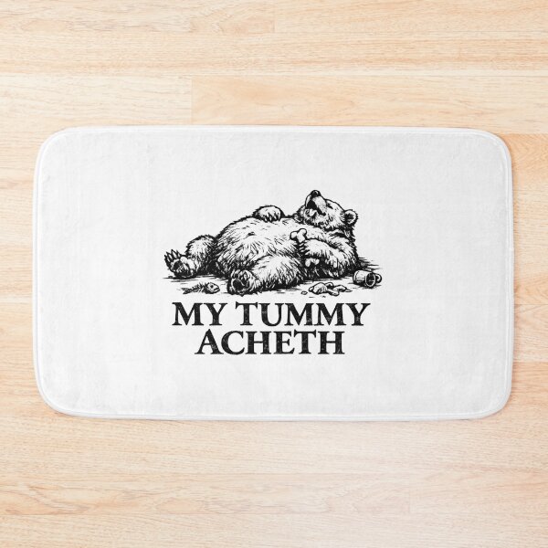Item preview, My Tummy Acheth Fat Bear Vintage Meme  designed and sold by AMICO77.
