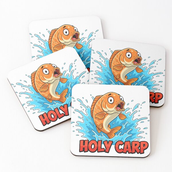 Item preview, Holy Carp Funny Fish Pun Design designed and sold by Pryntlette.