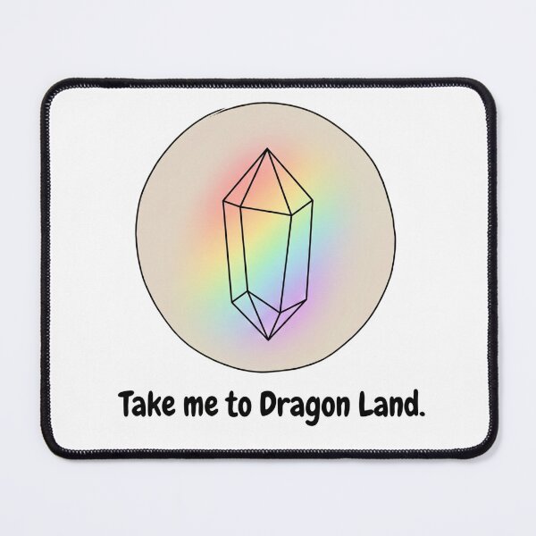 Item preview, Take Me To Dragon Land Magical Crystal – Whimsical Retro Dragon Tales designed and sold by Rahaf-shop9.