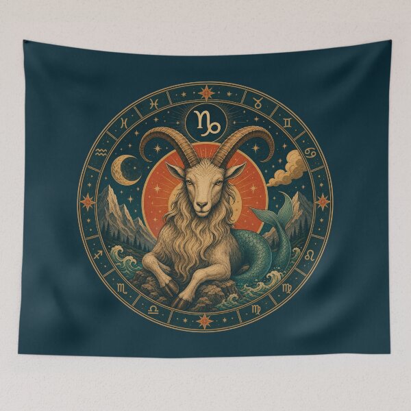 Item preview, Capricorn designed and sold by TheInkyLine.