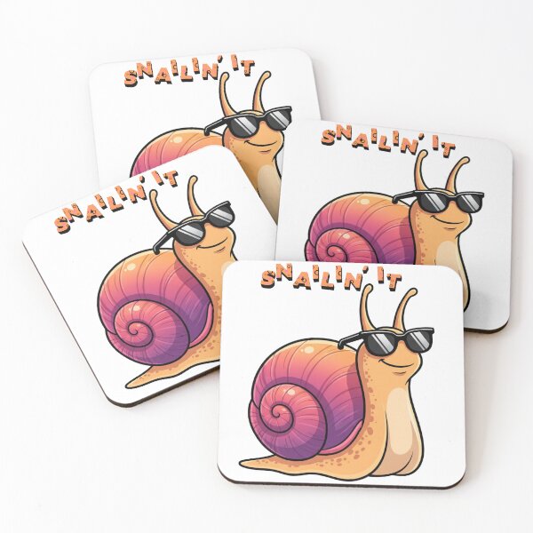 Item preview, Snailin It Funny Snail Pun Design designed and sold by Pryntlette.
