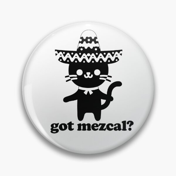 Item preview, Got Mezcal? Cute Cat in Sombrero – Minimal Black Fiesta Design designed and sold by EmeraldeaArt.