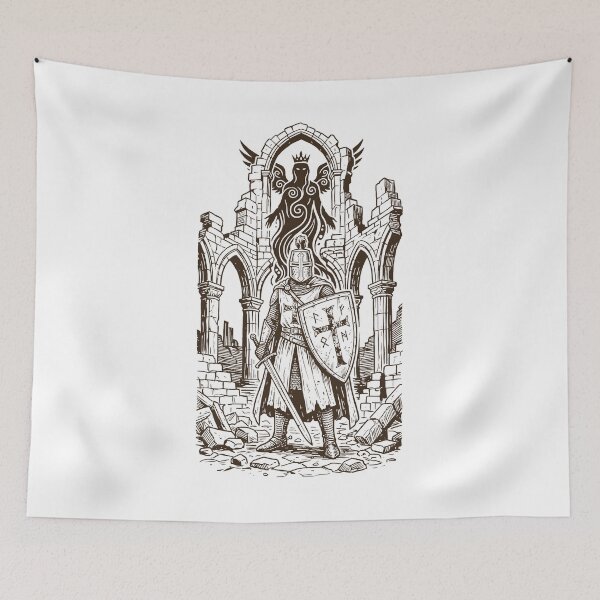 Item preview, The Rune Crusader in the Sacred Ruins designed and sold by T-FUN SHOP.
