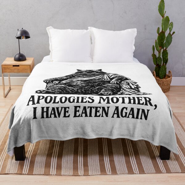 Item preview, Apologies Mother I Have Eaten Again Fat Cat Meme  designed and sold by AMICO77.