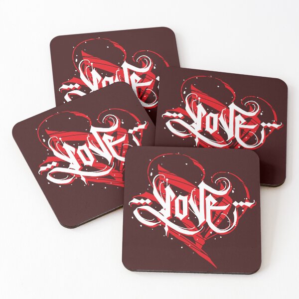 Item preview, LOVE CALLIGRAPHY LETTERS WITH HEART designed and sold by Plant On Demand.