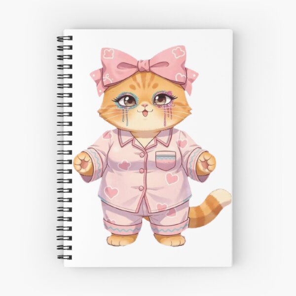 Item preview, Glitter Tears Pajama Party Cat designed and sold by Moody Vibes Studio.
