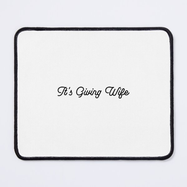 Item preview, It's Giving Wife - in Black Script Font for Engaged, Soon to be Wife, Newlywed designed and sold by My Sweet Engagement.