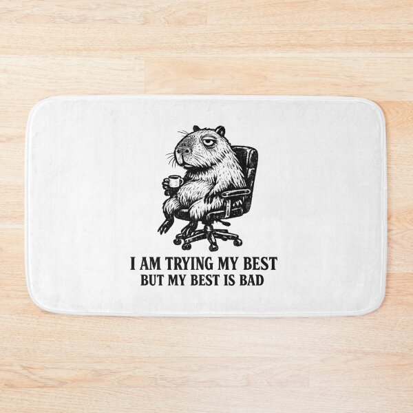 Item preview, Burnt Out Capybara Office Meme designed and sold by AMICO77.