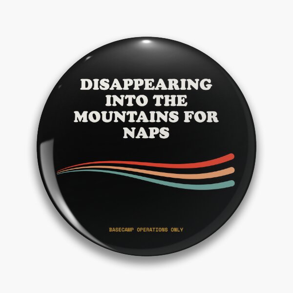 Item preview, Disappearing Into The Mountains For Naps Funny Alpine Escapism Retro designed and sold by SlothcoreVibes.