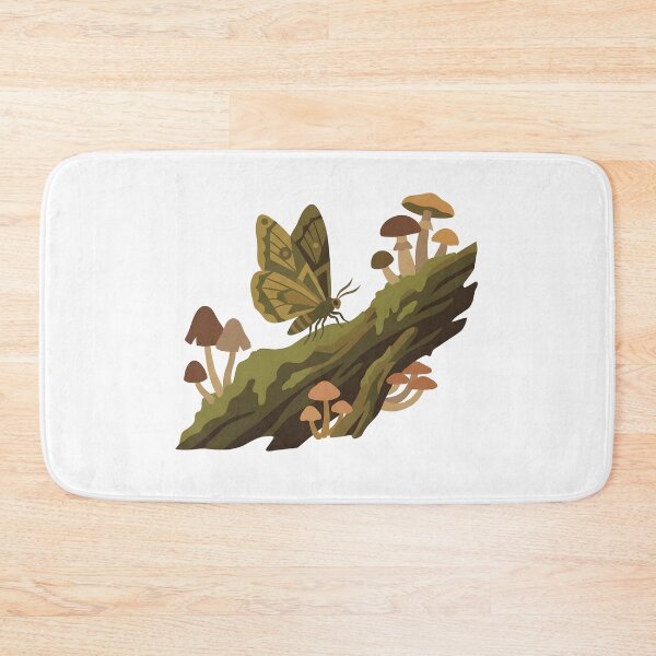 Item preview, Forestcore Moth & Mushrooms - Earthy Goblincore designed and sold by BlueCoyoteDigital.