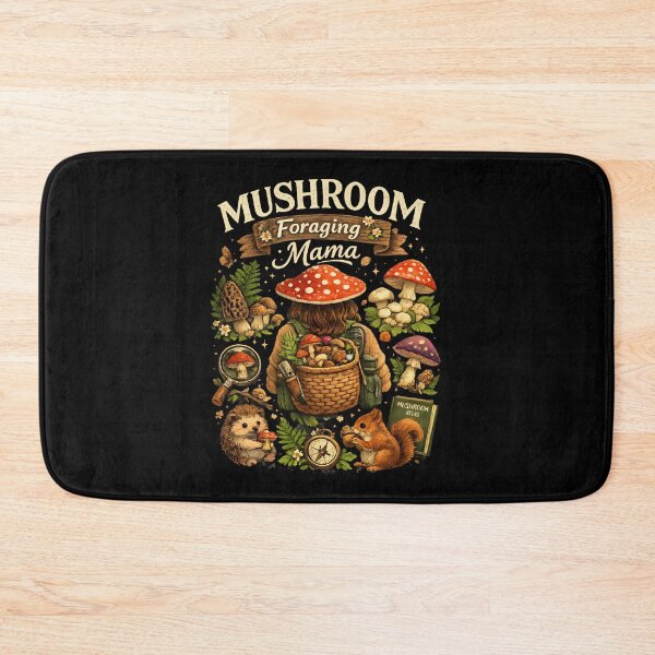 Item preview, Mushroom Foraging Mama Vintage Forest Design | Cottagecore Mom Gift designed and sold by Cutie Galore.