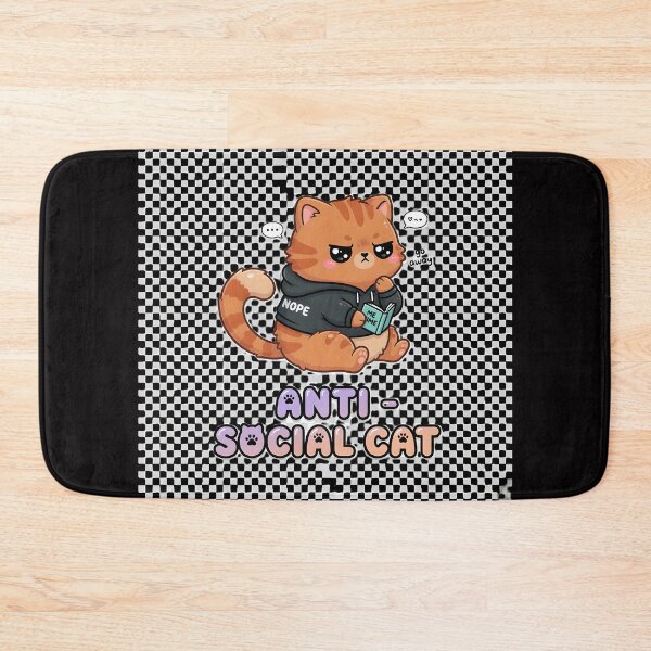 Item preview, Anti-social cat goes about one's business Nope nope...I'm anti-social cat designed and sold by ParadoxParadox.