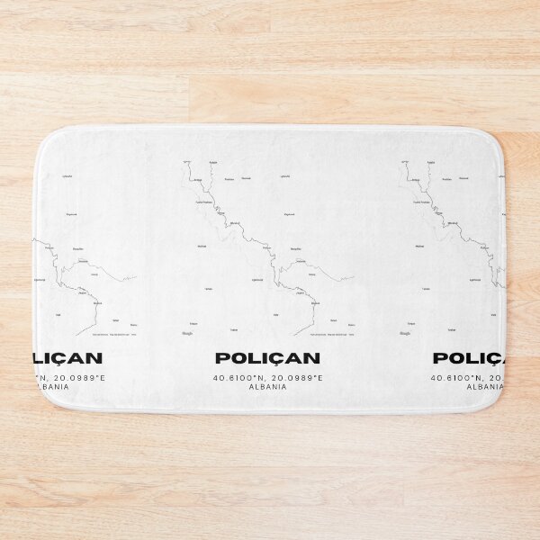 Item preview, Poliçan Albania Minimal Map Poster | Modern Geographic Artwork designed and sold by RM-Journey.