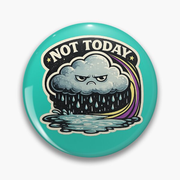 Item preview, Grumpy Rain Cloud Not Today Magnet Design designed and sold by ArtComixHaven.