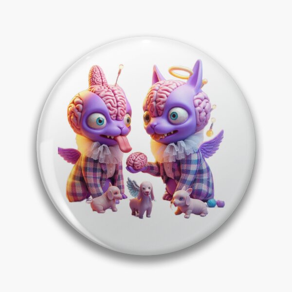 Item preview, Brainiac Monster Kittens - Pastel Goth Zombie Kawaii designed and sold by LujziWorld.