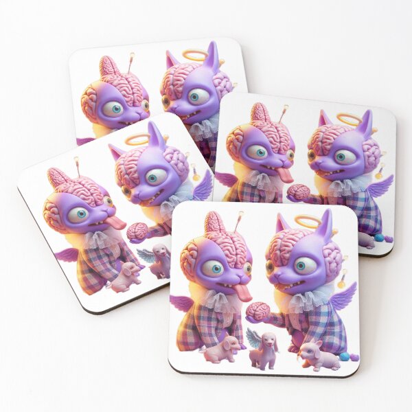 Item preview, Brainiac Monster Kittens - Pastel Goth Zombie Kawaii designed and sold by LujziWorld.