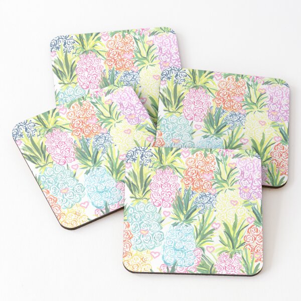Item preview, Rainbow Rose, Hearts, and Pineapple Smoothie  designed and sold by FaireWaveArt.