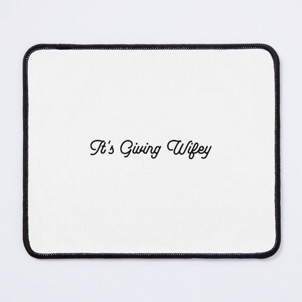 Item preview, It's Giving Wifey - in Black Script Font for Engaged, Soon to be Wife, Newlywed designed and sold by My Sweet Engagement.