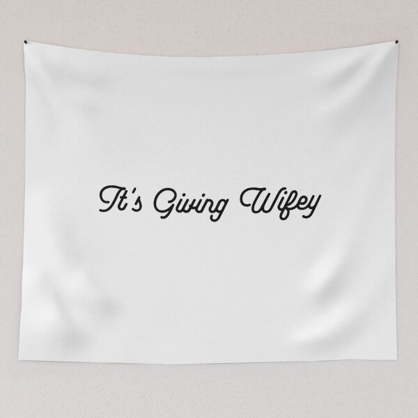 Item preview, It's Giving Wifey - in Black Script Font for Engaged, Soon to be Wife, Newlywed designed and sold by My Sweet Engagement.