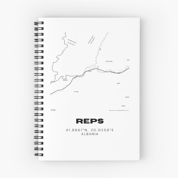Item preview, Reps Albania Minimalist Map Design | Modern City Artwork designed and sold by RM-Journey.