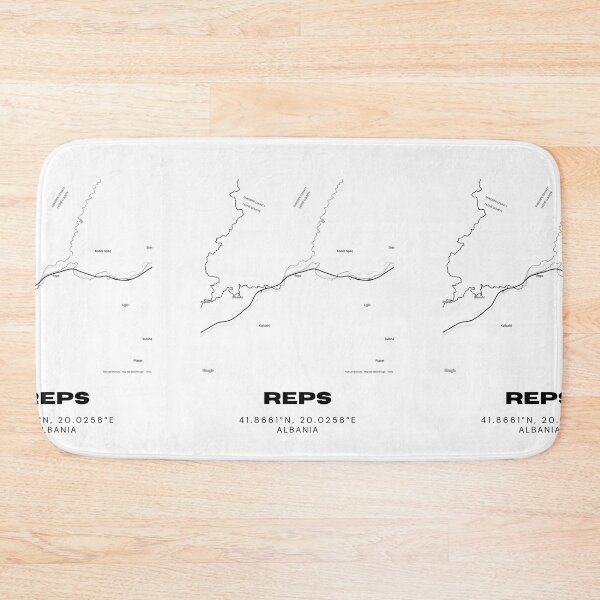 Item preview, Reps Albania Minimalist Map Design | Modern City Artwork designed and sold by RM-Journey.