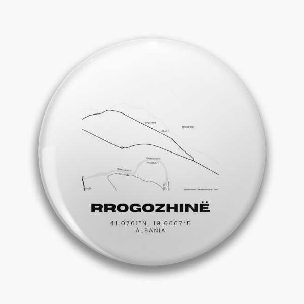 Item preview, Rrogozhinë Albania Minimal Map Poster | Contemporary Street Design designed and sold by RM-Journey.