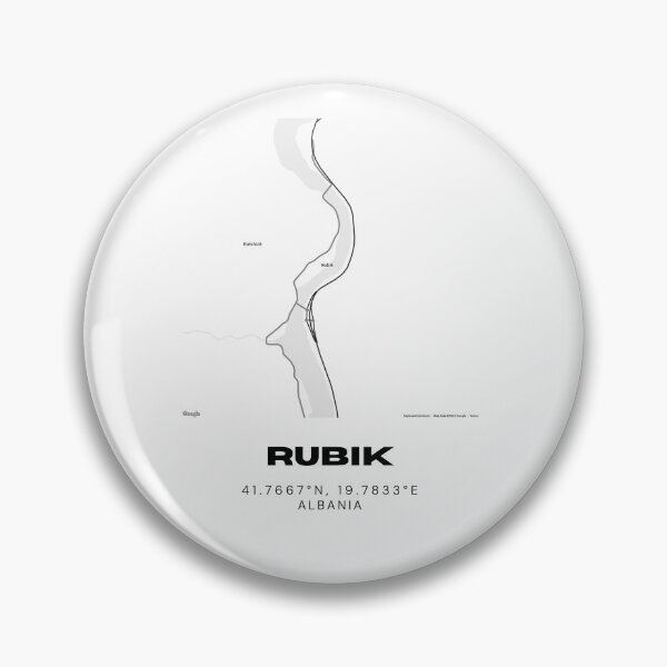 Item preview, Rubik Albania Minimalist Street Map | Modern Geographic Poster designed and sold by RM-Journey.
