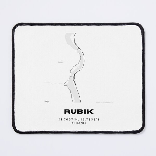 Item preview, Rubik Albania Minimalist Street Map | Modern Geographic Poster designed and sold by RM-Journey.