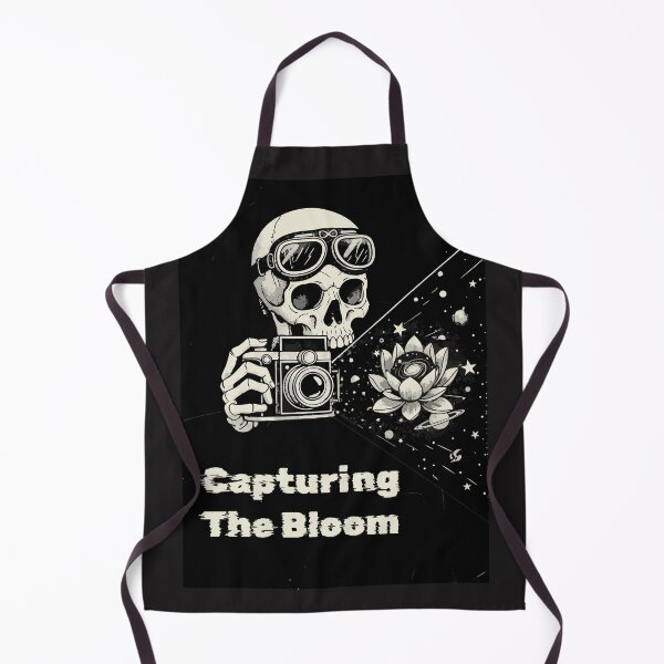 Item preview, "Capturing The Bloom" Vintage Skull Photographer Cosmic Art designed and sold by Cipher & Soul.