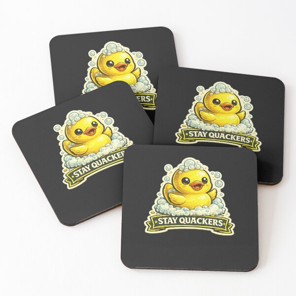 Item preview, Stay Quackers Rubber Duck Magnet Design designed and sold by ArtComixHaven.