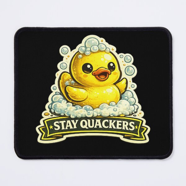 Item preview, Stay Quackers Rubber Duck Magnet Design designed and sold by ArtComixHaven.