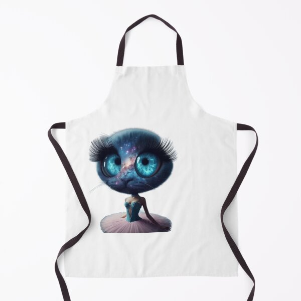 Item preview, Cosmic Ballerina Cat - Galactic Starry Eyes designed and sold by LujziWorld.