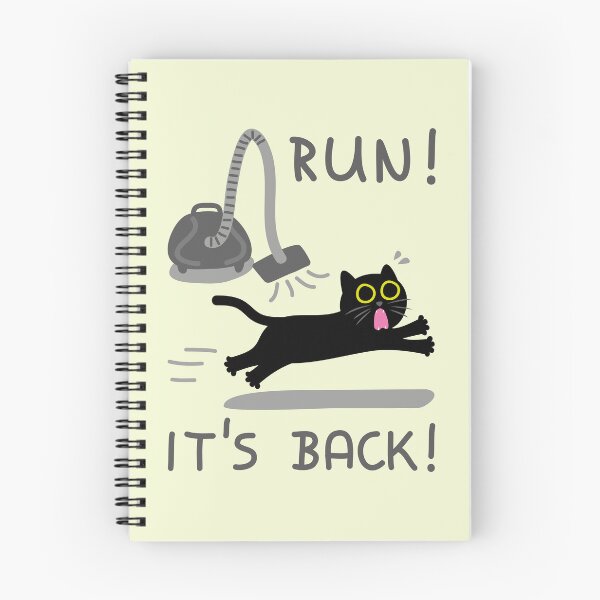 Item preview, Run! It's Back! - Funny Cat vs Vacuum designed and sold by fishdesigns.