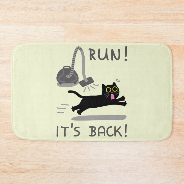 Item preview, Run! It's Back! - Funny Cat vs Vacuum designed and sold by fishdesigns.